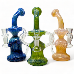 9" Whirlwind-Wonder W/ 4mm Quartz Banger Recycler - [RC15]